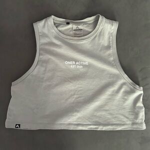 Oner Active Sage Green Cropped Tank